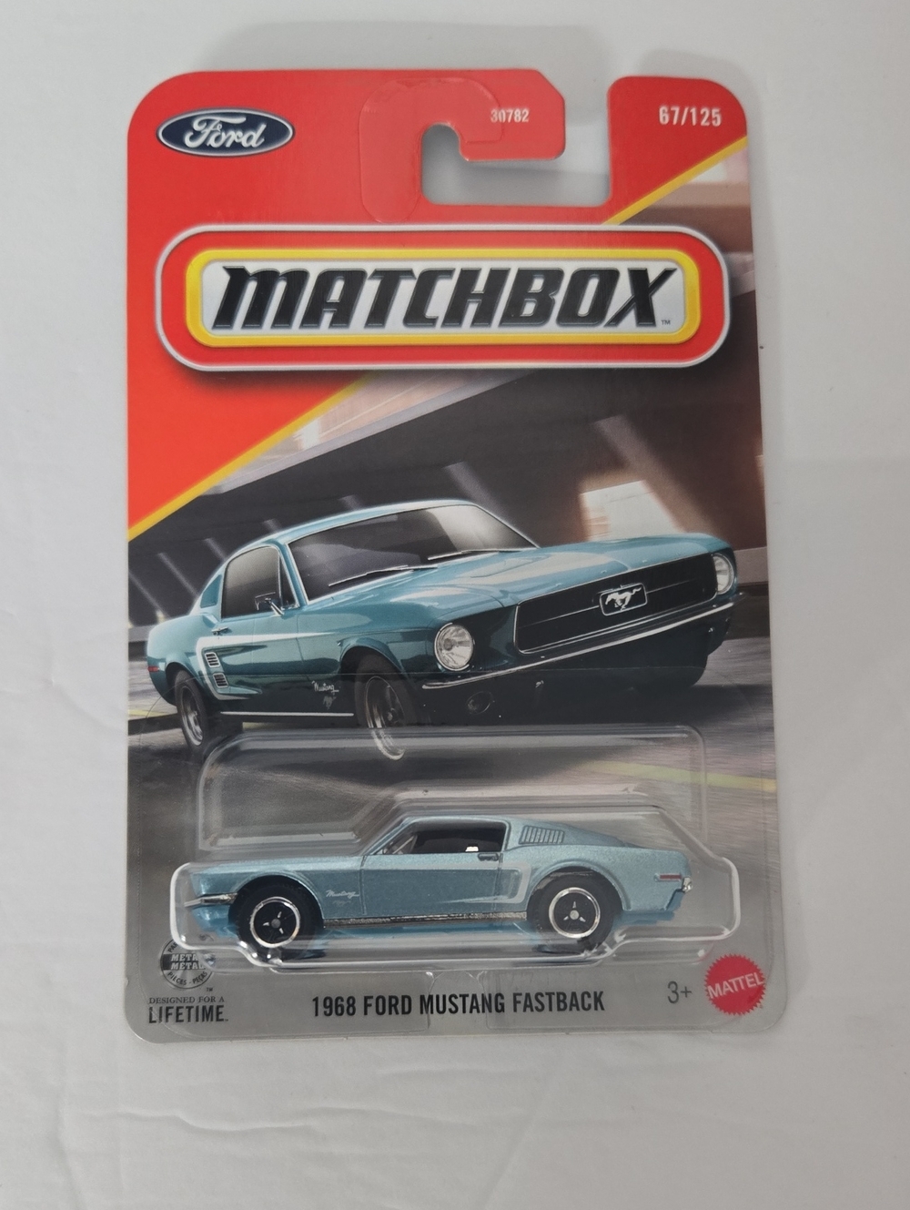 Matchbox 1968 Ford Mustang Fastback - Light Blue